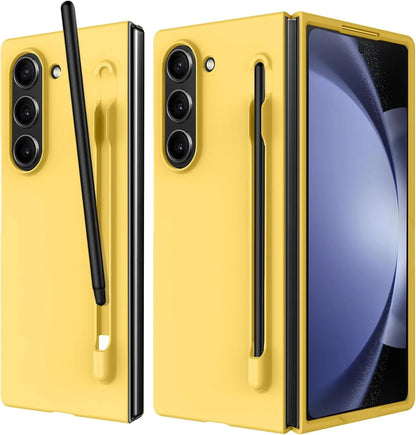 Luxury Skin Feeling PC Hard Case for Samsung Galaxy Z Fold 8 Ultra 7 6 5 4 3 with S Pen Slot and Pen Ultra-thin Shockproof Cover