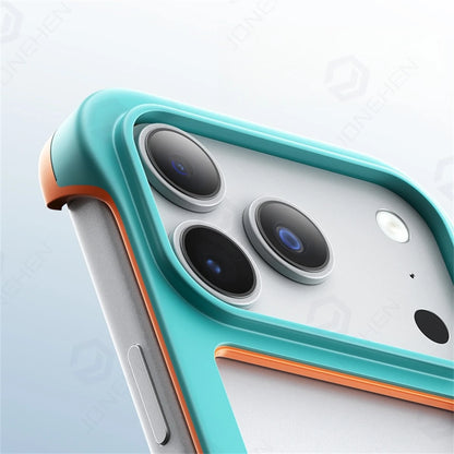 Candy Color TPU Bumper 17pro Case Silicone Shockproof Frame Case For iPhone 12 13 Mini Air 14 15 16 17 18 Pro Max No Back Cover