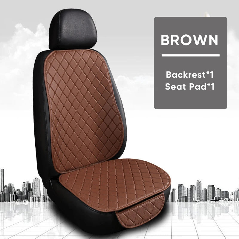 Karcle PU Leather Car Seat Covers Full Set Anti Slip Car Seat Cushion Rear Seat Protector Universal Waterproof Car Seat Pad