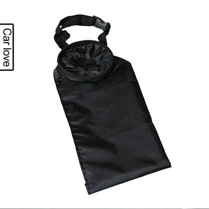 Foldable Car-Mounted Trash Can Multi-Functional Hanging Storage Bucket for Easy Car Access with Garbage Bag Included
