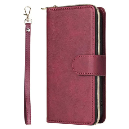 For Samsung S25 S24 S23 S22 S21 S20 FE 5G Zipper Wallet Leather Case For Samsung Galaxy S26 Ultra Note 20 10 Lite S9 Plus Etui