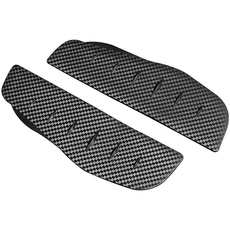 2Pcs Car Rearview Mirror Rain Cover Carbon Fiber Side Mirror Protector Waterproof Shield Rain Eyebrow Universal Auto Accessories