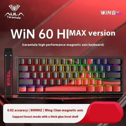Aula Win60 Win68 He Magnetic Switch Keyboards 8k Rgb Hot-Swap Wired Mechanical  Gaming Keyboard Customize Esports PC Gifts