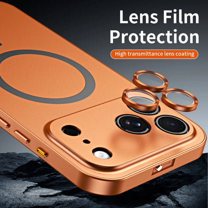 Luxurious Aluminium Magnetic Phone Case For iPhone 12 13 14 15 16 17 18 Pro Max Plus Air Lens Glass Protective Metal Phone Cover