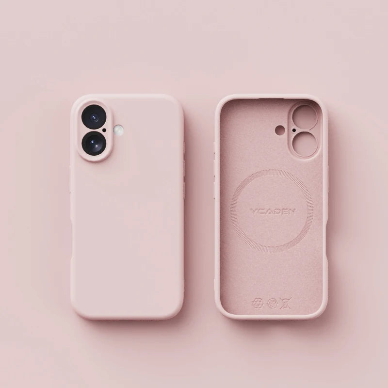 Original Liquid Silicone Magnetic Phone Case For iPhone 17Air 16 Plus 15 14 13 12 17 Pro Max Magsafe Wireless Charge Matte Cover