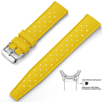 Tropical Silicone Watch Band Quick Release Watch Band 18mm 20mm 22mm Rubber Tropic Smart Watch Strap Waterpfroof Muti-Color