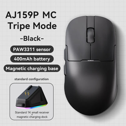 AJAZZ AJ159 Series Esports Gaming Mouse, AJ159 P MC and AJ159 APEX Versions, Ergonomic Wireless Computer Mouse For Gamers