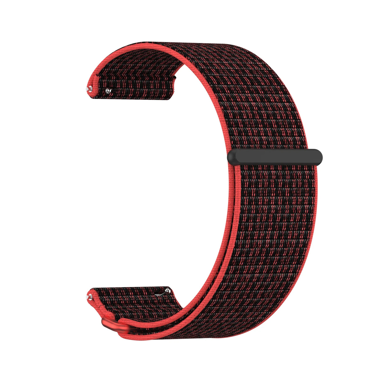 For Garmin Venu X1 Watch Strap Nylon Two-Section Wristband Smart Breathable Metal Mid-Ring Loop Replacement Watch Strap