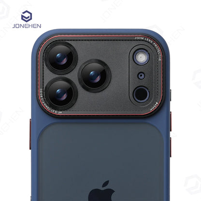 New Silicone Bumper Translucent Case For iPhone 17 18 Pro Max Orange Camera Lens Protection Shockproof Matte Clear Back Cover