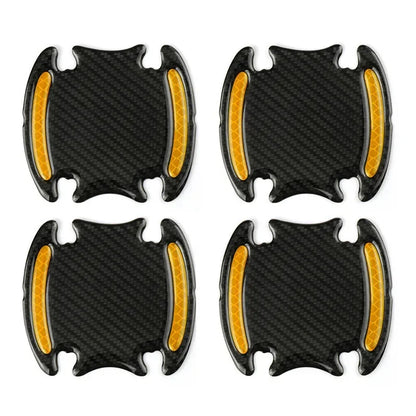 Universal Door Handle Sticker 3D Carbon Fiber Car Door Handle Paint Scratch Protector Sticker Auto Door Handle Scratch Cover