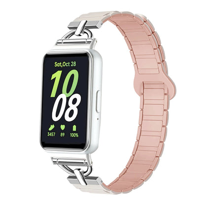 Magnetic Strap for Samsung Galaxy Fit 3 Sport Silicone Watch Band for Samsung Galaxy Fit3 Accessories Metal Men Women Bracelet