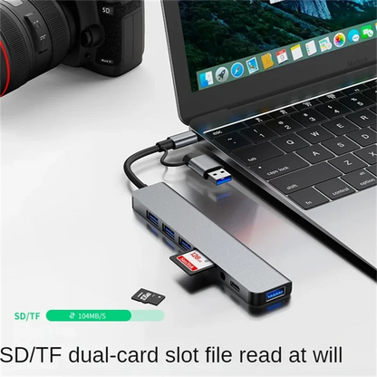 8 in 2 USB HUB C type-c HUB USB C to USB 3.0 HDTV-Compatible Dock for MacBook Pro For Nintendo Switch USB-C Type C 3.0 Splitter