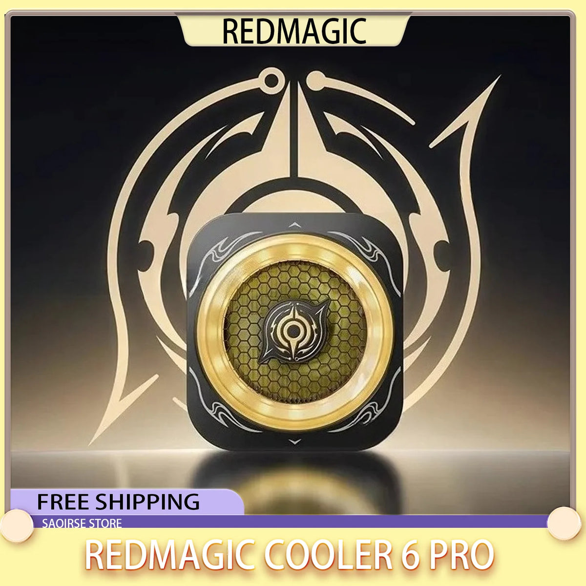 RedMagic Cooler 6 Pro Radiator Co-Branded Version Magnetic FunCooler 30W VC Liquid Cooling RGB LED AI Temperature Control Cooler