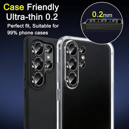 2 PCS For Samsung Galaxy S26 Ultra S25 Plus S24 Camera Lens Protector Tempered Glass Camera Cover Screen Protector Metal Scratch
