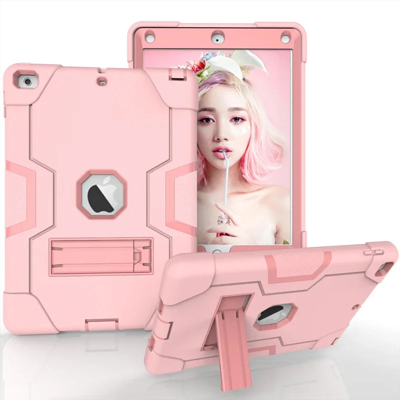 Armor Stand Shockproof Kids Tablet Case for IPad Air 10.2 10.5 11 12.9 Inch 2021 I Pad Pro 9.7 Mini 6 5 4 3 2 7th 8th 9th Cover