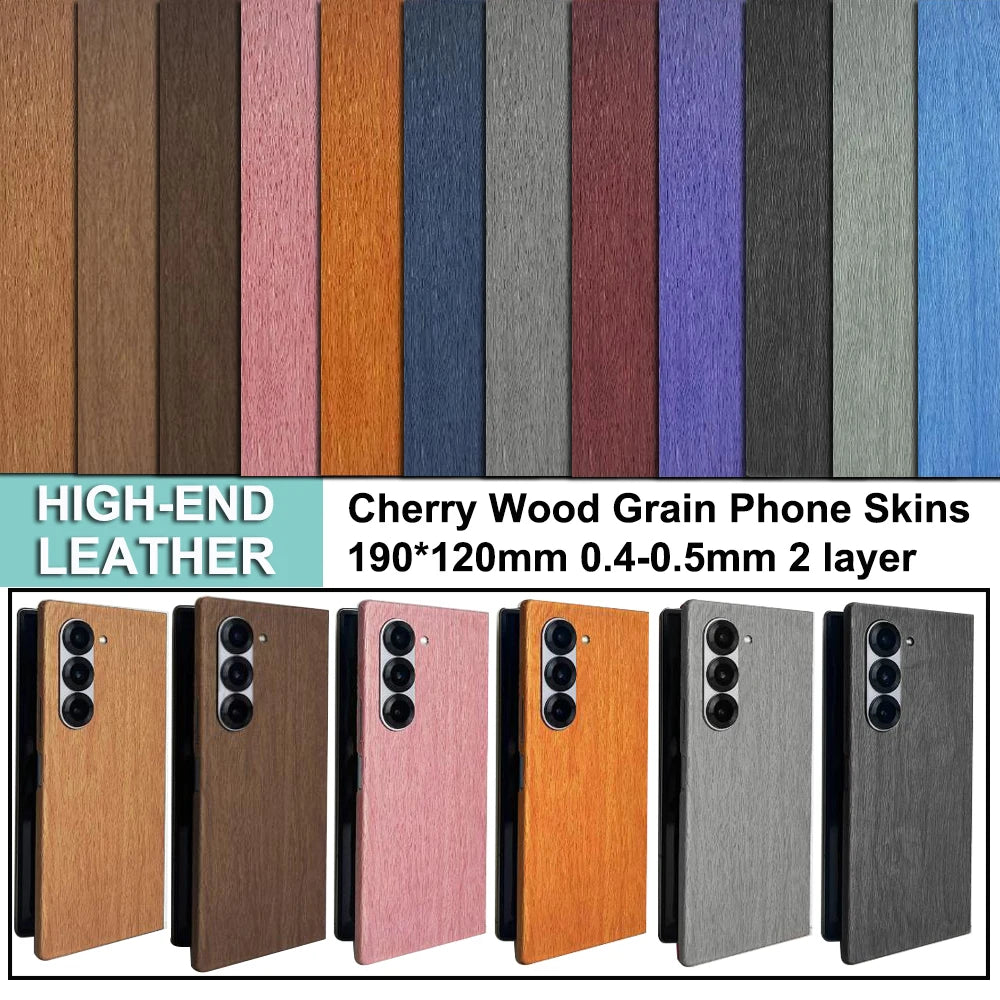VORMIR 20pcs Plain Leather Phone Skin Wrap Decoration Stickers for Cutting Machine Rear Back Films for Phone Accessory Store