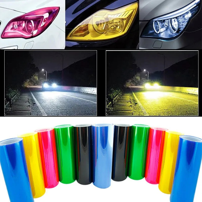 30x60cm PVC Car Headlight Lamp Film Fog Lamp Taillight Sticker Vinyl Film Sticker Auto Lamp Styling Wrap Film Car Accessories