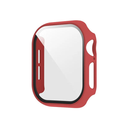 Tempered Glass+Case for Apple Watch Ultra 4 3 2 49 45 41 40 44 42 46mm PC Bumper Protector cover For iWatch 12 11 10 SE 9 8 7 6