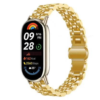 Metal Strap For Xiaomi Band 10 9 8 Belt Smartwatch Stainless Steel Mi Band 9 Bracelet Wristband Miband 11 Watchband Accessories