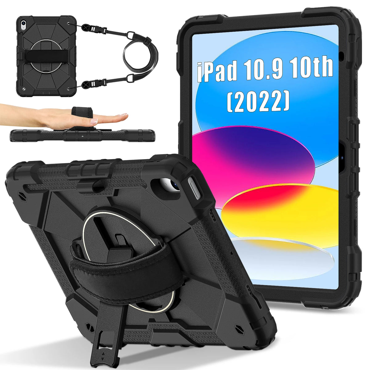 Armor Case For iPad A16 11th 2025 10th 10.9 2022 Mini 7/6 Kids Stand Shockproof Tablet Cover For iPad Air 11 10.9 Pro 11 Air 13