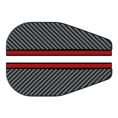 2Pcs Car Rearview Mirror Rain Cover Carbon Fiber Side Mirror Protector Waterproof Shield Rain Eyebrow Universal Auto Accessories