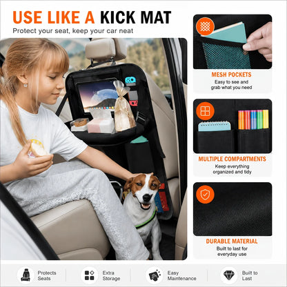 Car Backseat Folding Table Tray Multifunctional Hanging Storage Bag Seat Back Organizer Portable Travel Essential
