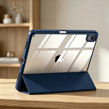 For Apple iPad (A16) 11th 11'' 2025/10th 10.9'' 2022 Generation Case with Pencil Holder, Hybrid iPad 11 10 Case with Clear Back