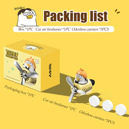 No perfume DIY fragrance cute duck pilot car air fresheners vent clip aroma diffuser interior accessories decorations ornaments