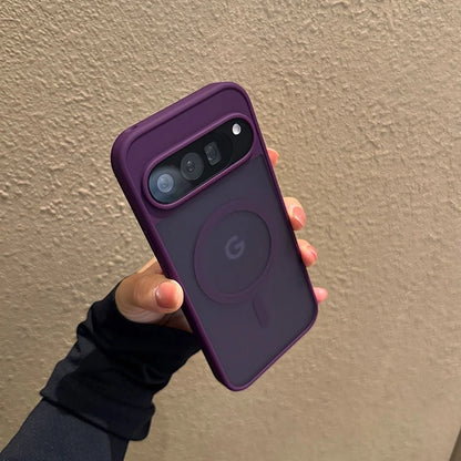 Luxury Translucent Matte Magnetic Case For Google Pixel 10 ProXL 9Pro XL 11 ProXL 10 9A Wireless Charging Candy Color Slim Cover