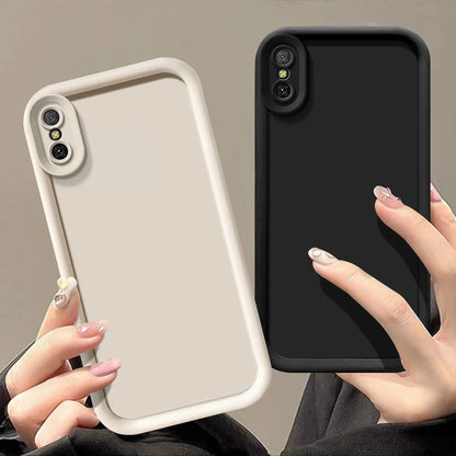 For iphone XS Max Case iphone X XR XS Max Camera Protection Matte Anti Drop Soft Back Cover Case