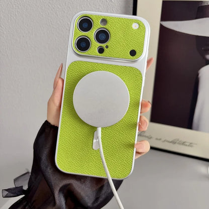 Official Magnetic Leather Phone Case For iPhone 15 14 11 12 13 16 17 Pro Max Plus For Magsafe Luxury Shockproof Protector Cover