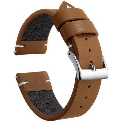 Leather Watch Band Strap Sport Vintage Leather Men Women Watchband Stainless Steel Buckle Watch Accessories 18mm 20mm 22mm