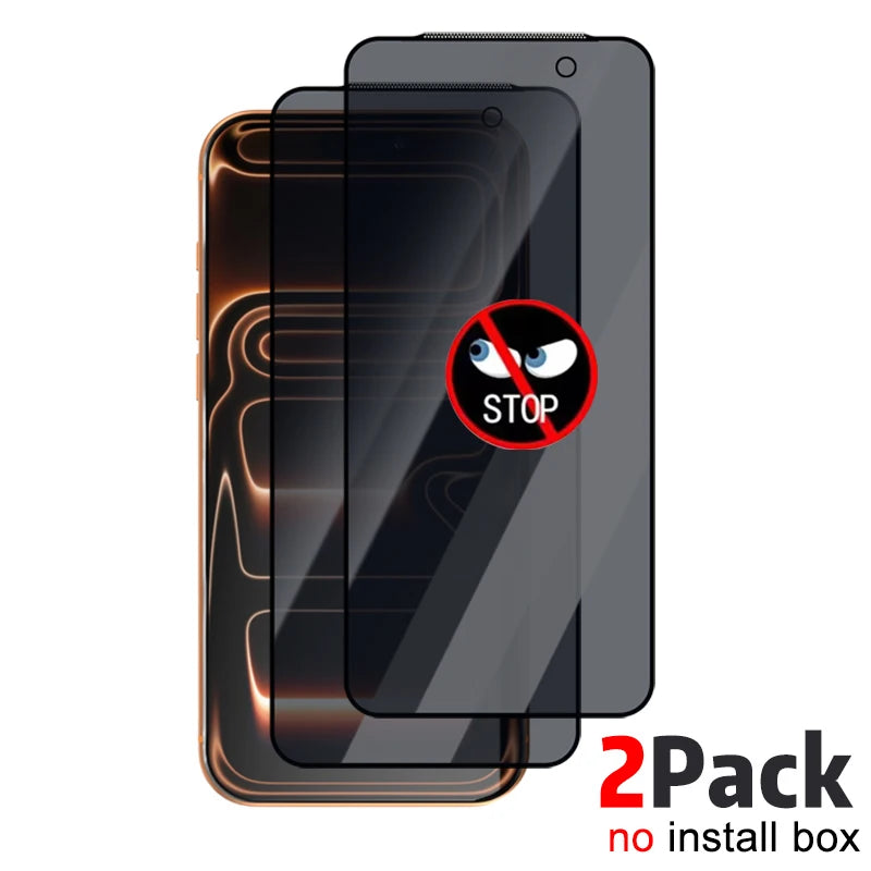Easy Install Tempered Glass Privacy Screen Protectors for IPhone 18 Pro Max/18Pro/iPhone 17Pro Anti-spy Auto Alignment Kit Film