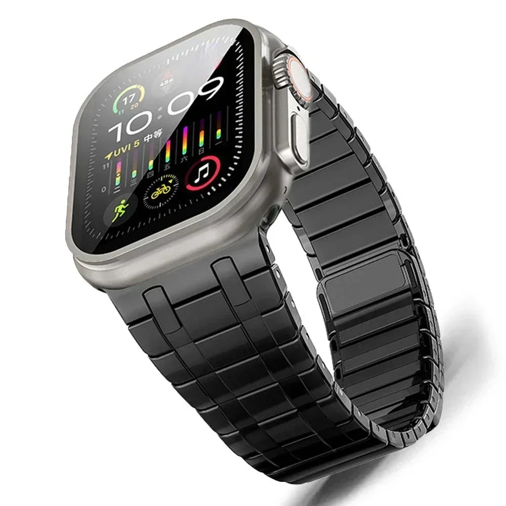 Stainless Steel Magnetic Band for Apple Watch Ultra 2 49mm iWatch Series 9 8 7 6 5 4 SE 45mm 44mm 42mm Loop Bracelet