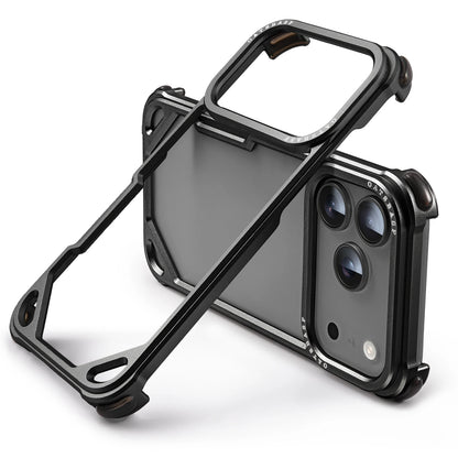 Oatsbasf for iPhone 17 Pro/Pro Max/17 Air Phone Case Metal Frame Minimalist Wireless Charging Ultra-thin Protecitve Cover