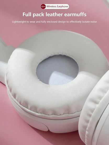 Wireless Over-Ear Headphones, Foldable Stereo, Jerry 5.3, Long Battery Life, Intelligent Noise Cancellation for Gaming Headphone