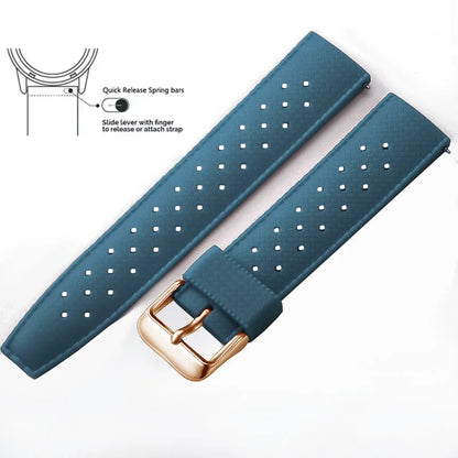 Tropical Silicone Watch Band Quick Release Watch Band 18mm 20mm 22mm Rubber Tropic Smart Watch Strap Waterpfroof Muti-Color