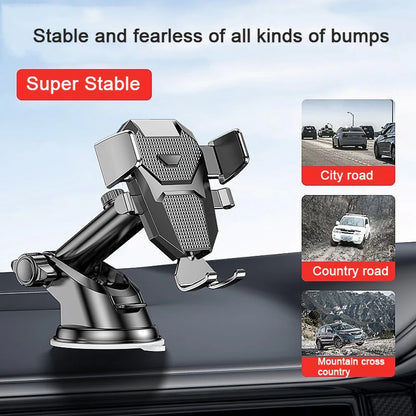 Sucker Car Phone Holder Mount Stand GPS Telefon Mobile Cell Support For iPhone 14 15 PRO Xiaomi Samsung