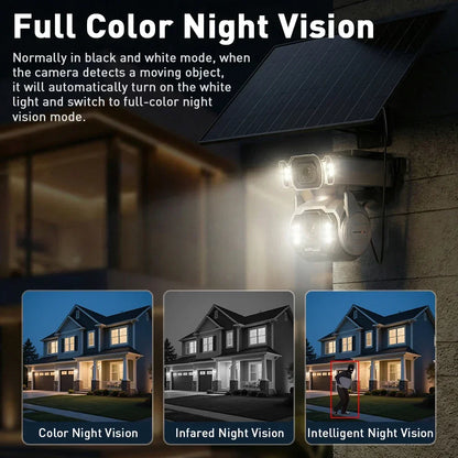 LS VISION AOV AI Tracking Outdoor Surveillance Camera 12X Optical Zoom Cctv Camera 4G Cloud SIM Dual Screen  24/7 Video Record