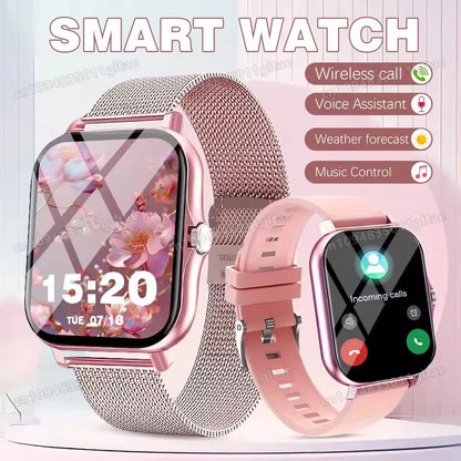 2026 New Smart Watch Bluetooth Call Fitness Tracker Heart Rate Sleep Record Outdoor Sport Watch for Android/IOS Men Women HT30