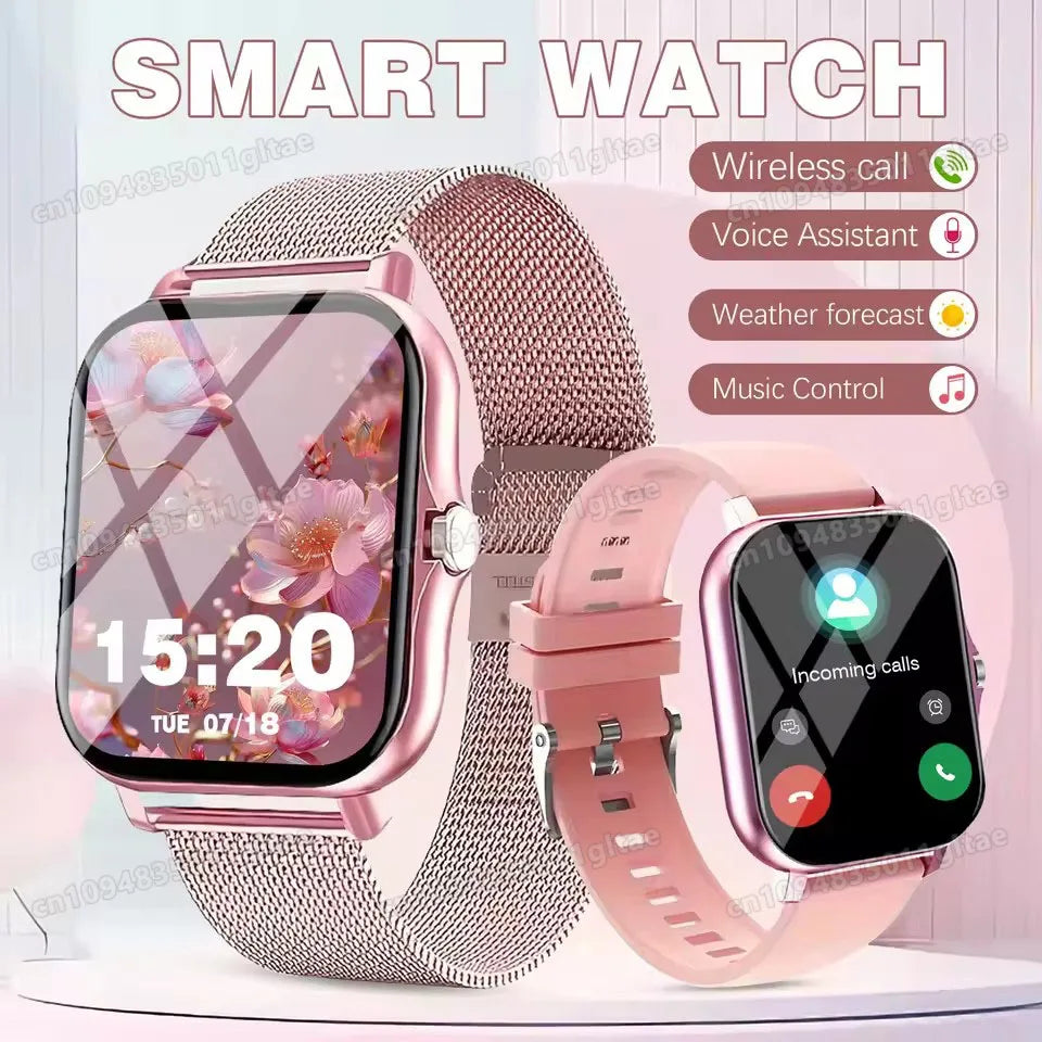 2026 New Smart Watch Bluetooth Call Fitness Tracker Heart Rate Sleep Record Outdoor Sport Watch for Android/IOS Men Women HT30