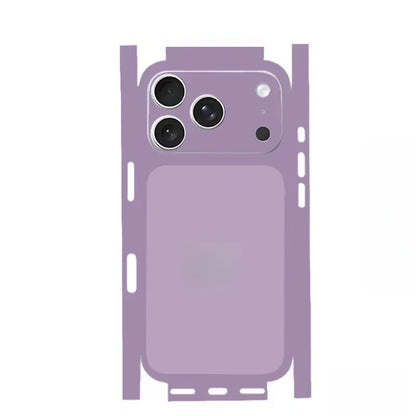 For Apple iPhone 17 16 15 14 IPhone13 Pro Max Full Body Wrap Decal Skin 3D Plain Color Rear Protective Sticker Film