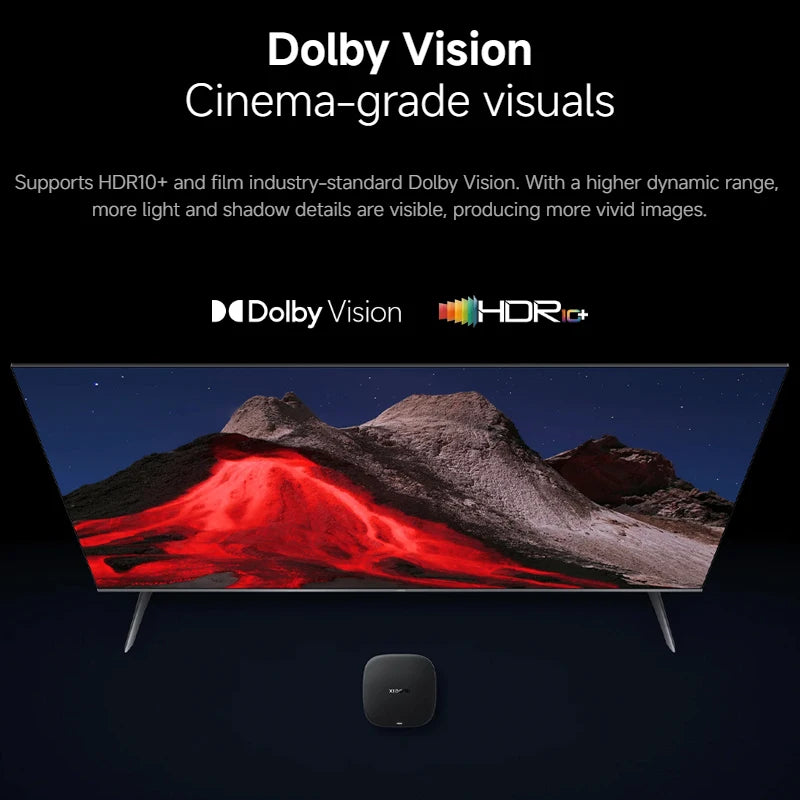 Global Version Xiaomi Mi TV Box S 3rd Gen Bluetooth 5.2 4K UHD Wifi6 2GB 32GB Google TV Google Assistant Smart Media Control
