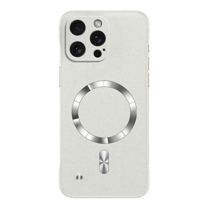 Magnet Frameless Sand Rock Matte Case For Magsafe iPhone 17 Air 16 16E 15 14 13 12 11 Pro X XR XS Max Plus Mini Ultra Thin Cover