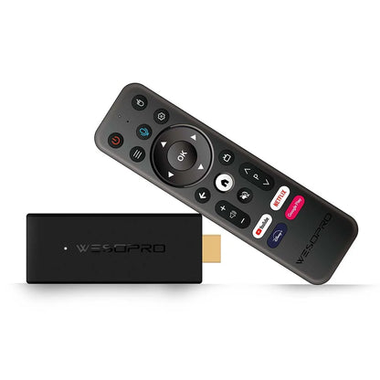 WESOPRO Android TV Stick G2 Smart IPTV Dongle 4K 30fps 2GB RAM 16GB ROM Dual Band 2.4GHz 5.0GHz Wifi 6 BT5.0 Compatible with ATV