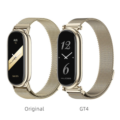 Mi Band 10 9 8 Strap Metal Smart Bracelet Milanese Girls Women Small Wrist Band For Xiaomi Mi Band 8 9 Smart Watch