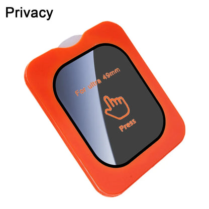 1-5PCS Privacy Tempered Glass Screen Protector with Auto-alignment Installation Frame for Apple Watch Ultra 4 3 2 1 49mm HD Film