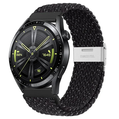 20 22mm Strap for Samsung Galaxy Watch 7 6 5 4 Band 40/44mm 5Pro Active 2 Gear S3 Braided Elastic Bracelet for Huawei GT2/3 4Pro