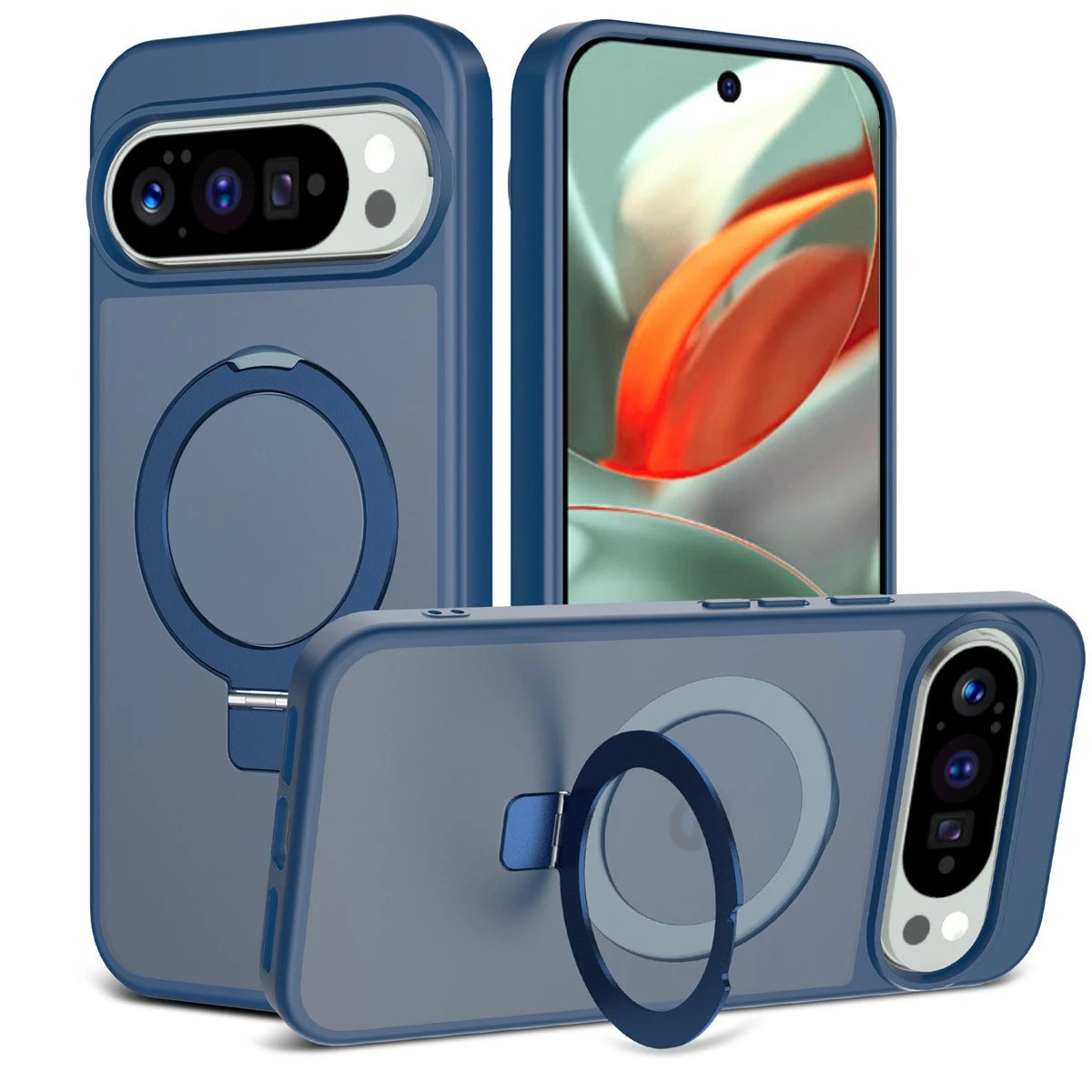 Magnetic Wireless Charging Phone Case for Google Pixel 10 Pro XL Pixel 10 9 Pro for Magsafe Ring Bracket Shockproof Cover Funda