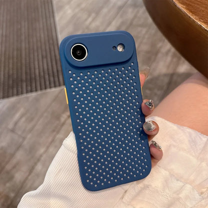 Heat Dissipation Breathable Cooling Phone Case For iPhone 17 Air 16 16e 15 14 13 12 Mini 11 Pro Max Plus Soft Silicone Cover